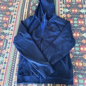 Nike Therma-Fit Blue Full Zip Hoodie Small Athletic Sweatshirt